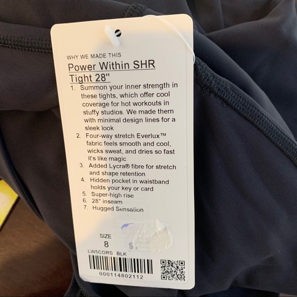 New LULULEMON Power Within Super Hi Rise Tight - Picture 6 of 7
